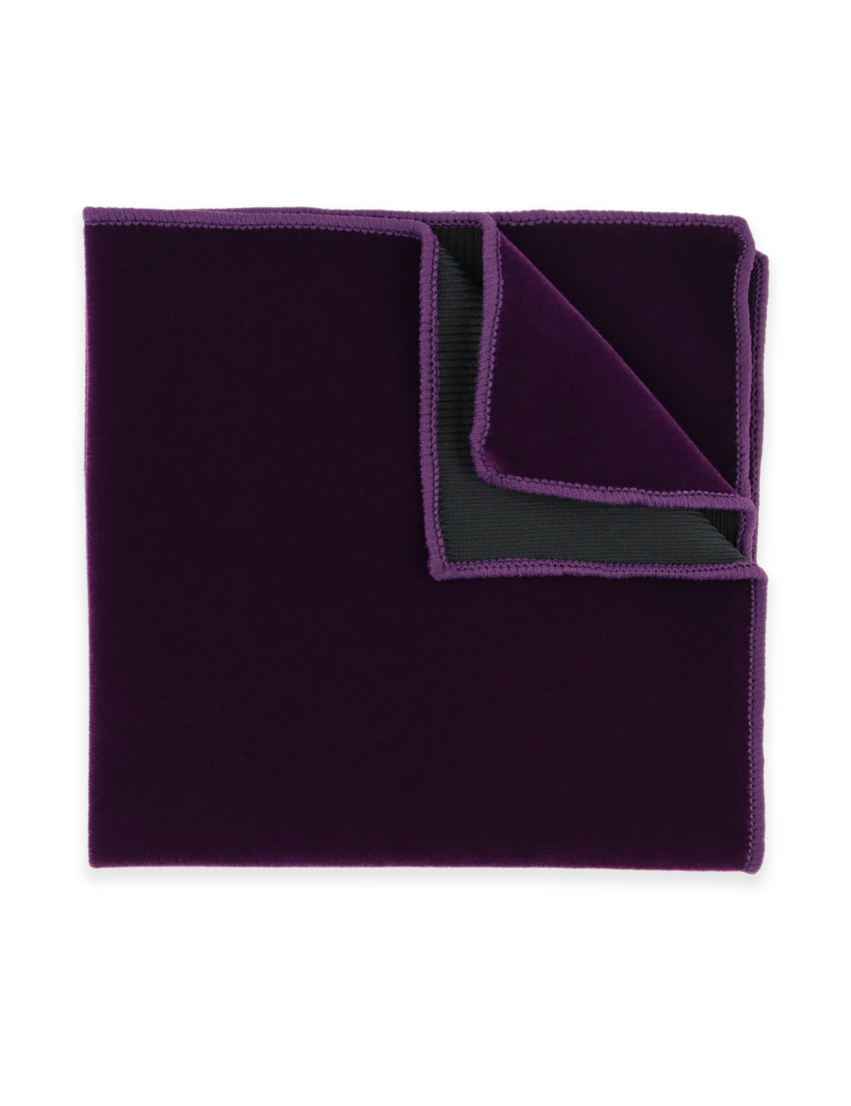 Velvet Oversized Bow Tie - Purple