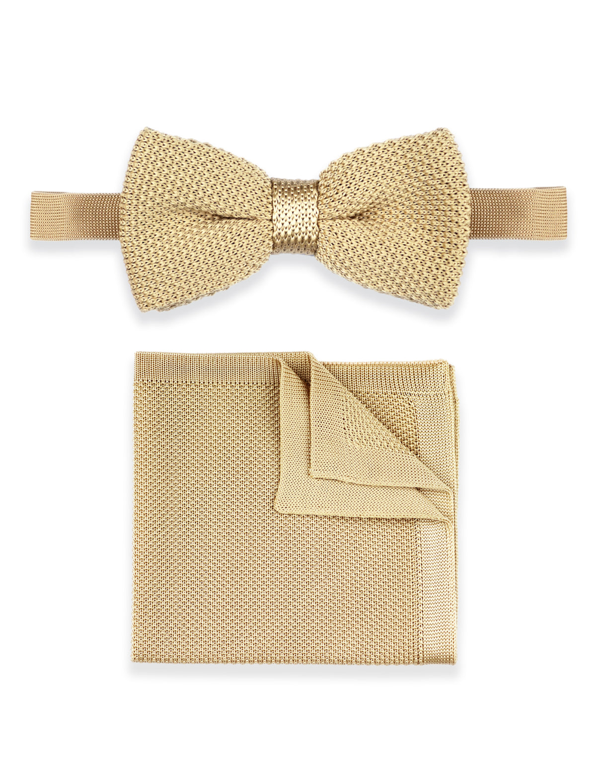 Knitted Bow Tie - Beige