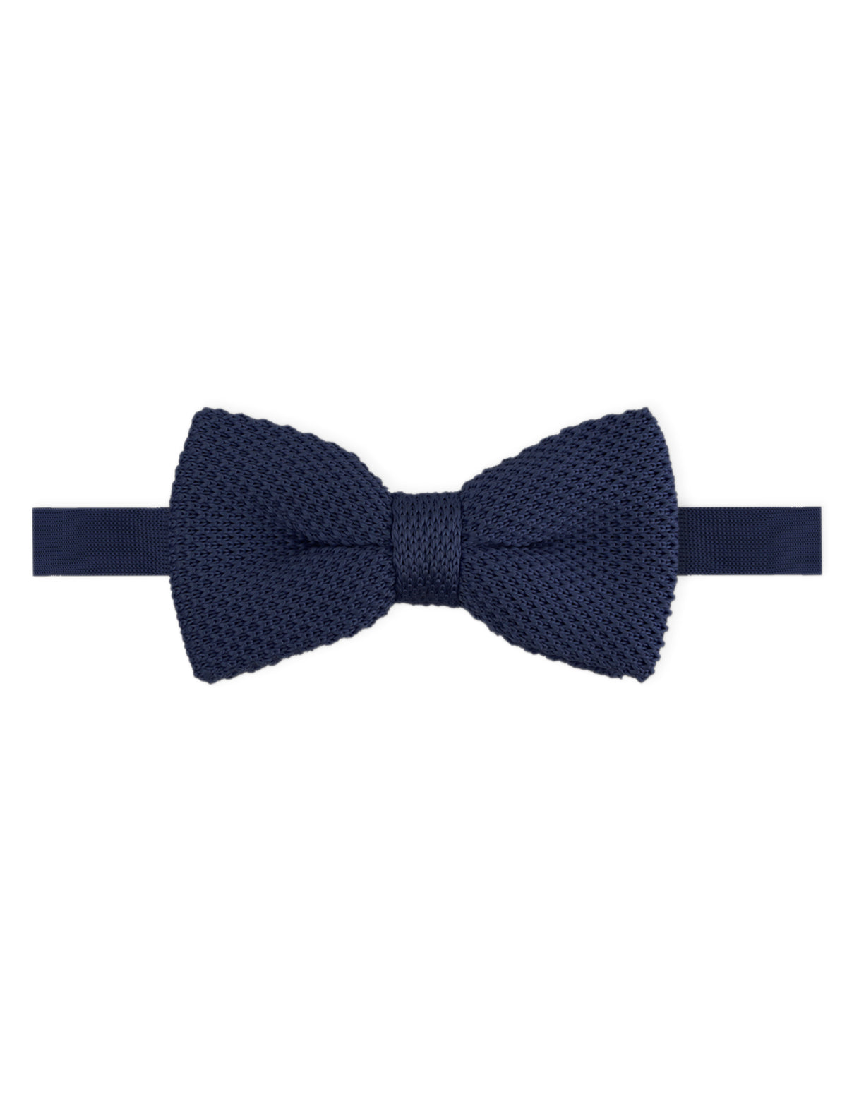 Knitted Bow Tie - Navy Blue
