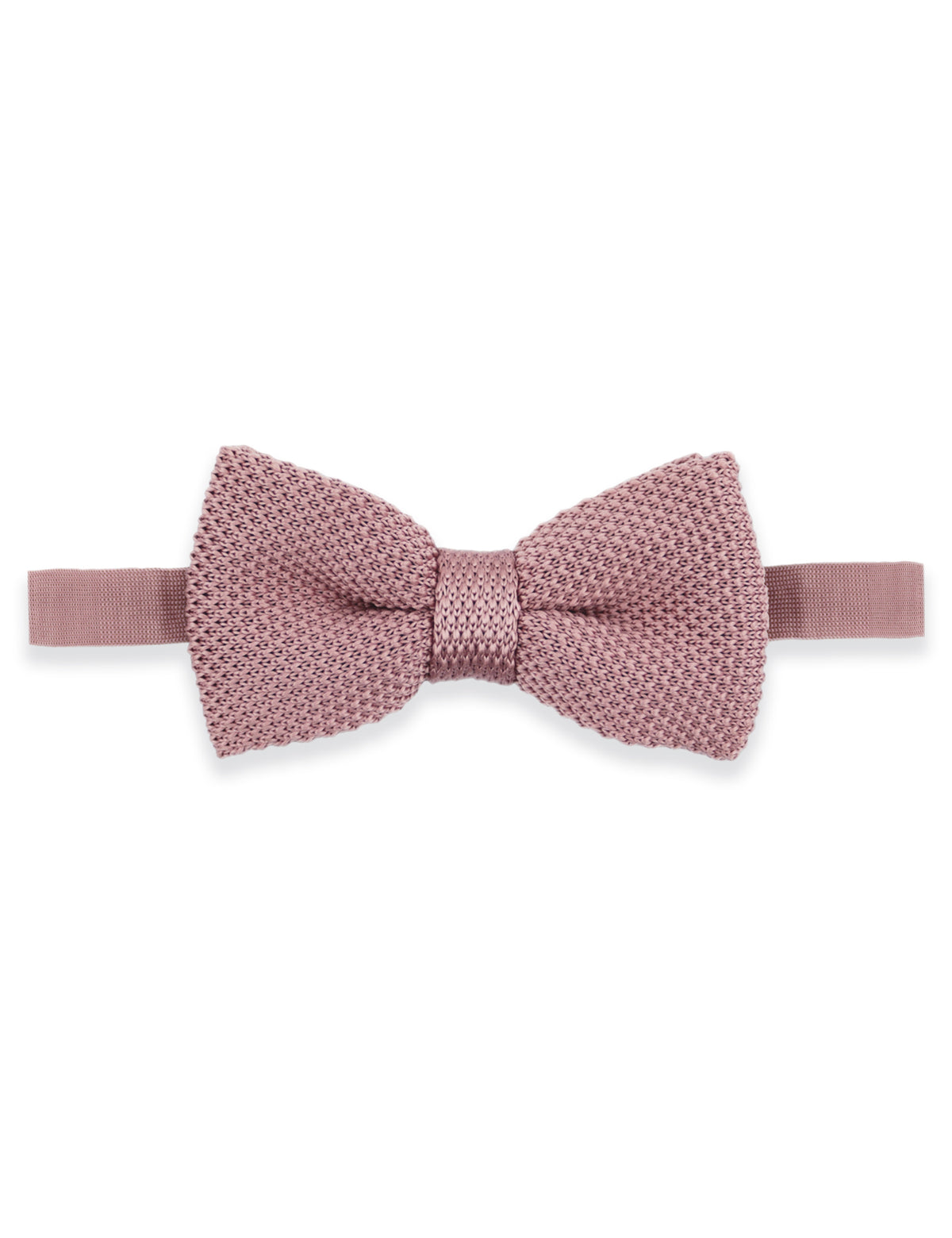 Knitted Bow Tie - Dusty Pink