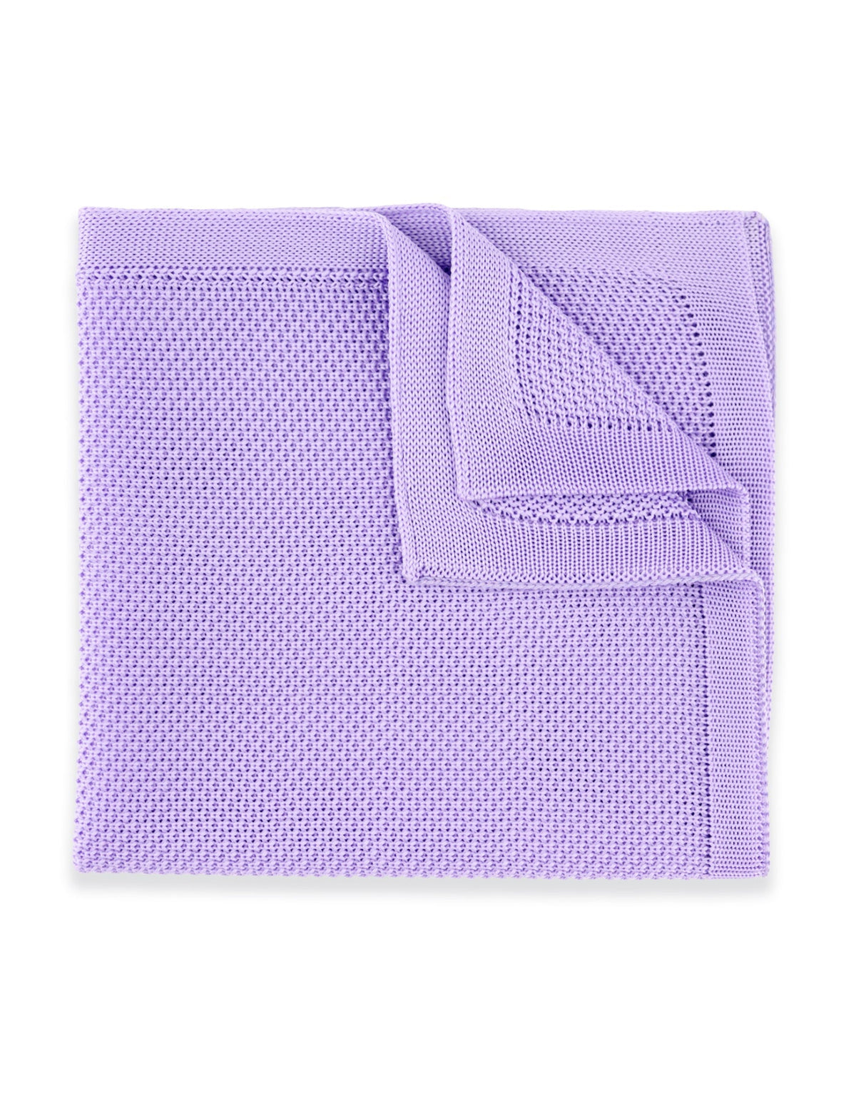 Knitted Pocket Square - Pastel Purple