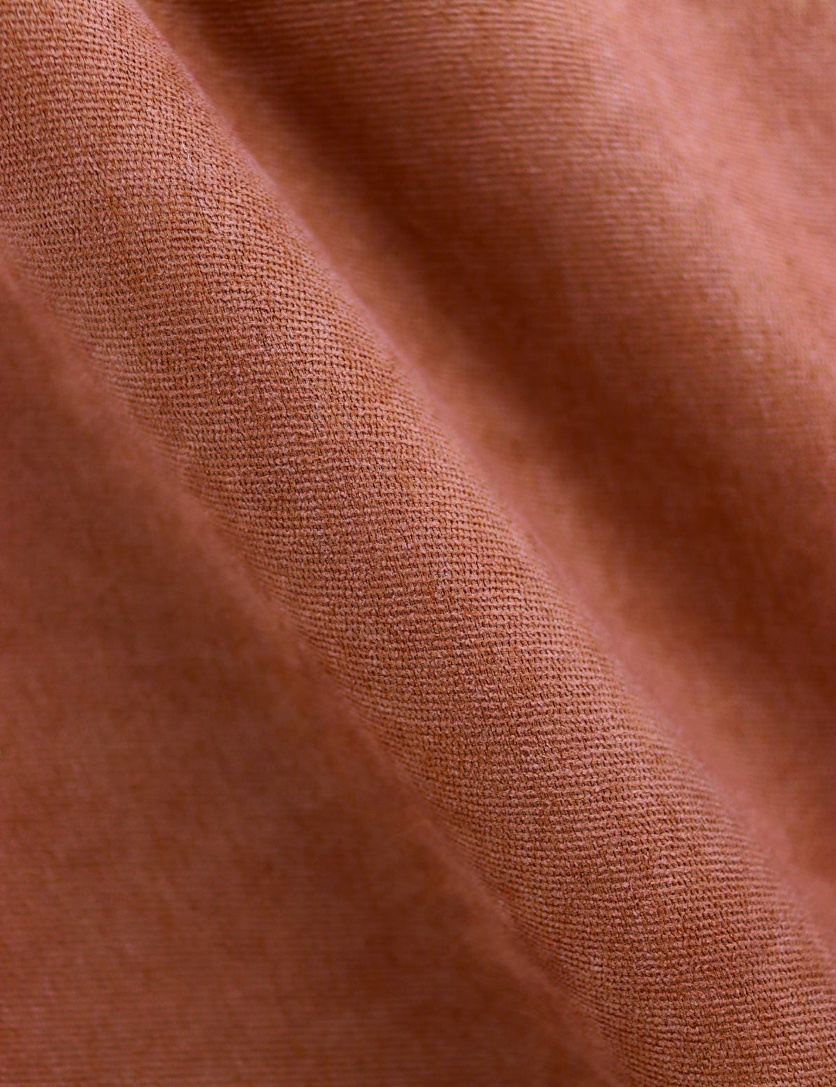 100% Brushed Cotton Tie - Burnt Orange