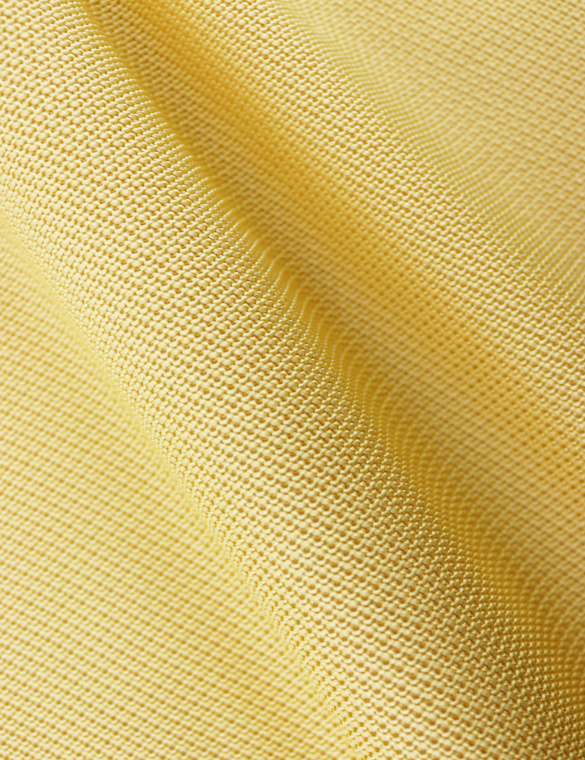 Knitted Pocket Square - Pastel Yellow