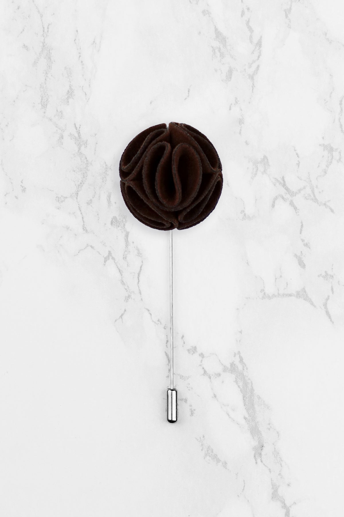 Lapel Flower - Dark Brown